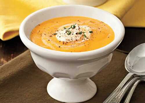 Soupe froide de carottes et citron avec thermomix - recette thermomix.