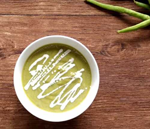 Soupe haricots verts au thermomix - une délicieuse soupe verte