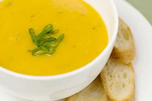 Soupe potiron poireau au thermomix - pour votre diner ou entrée.