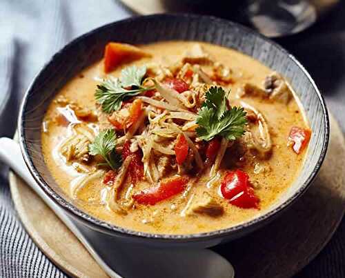 Soupe thaïlandaise de poulet au thermomix - un vrai délice d’Asie
