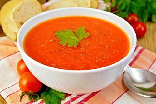 Soupe tomate au cookeo - recette soupe diner cookeo facile.