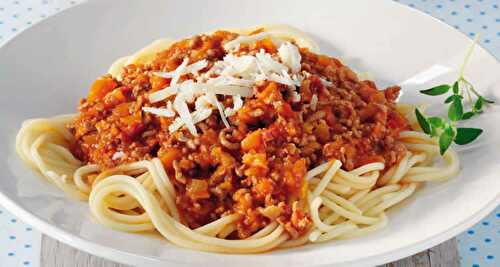 Spaghetti à la bolognaise et parmesan au thermomix