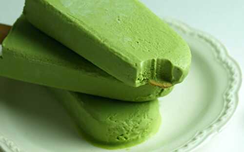 Sucette glacée thé vert avec thermomix - recette thermomix.