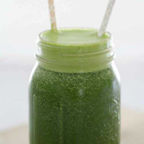 Super smoothie vert avec thermomix - pour un bon début de journée.