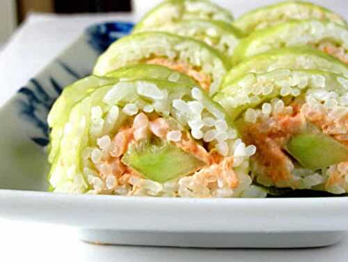 Sushis au saumon et concombre au thermomix - un délice du japon.