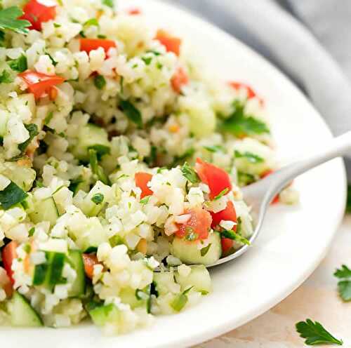 Taboulé chou fleur - un délice oriental pour votre entrée de plat