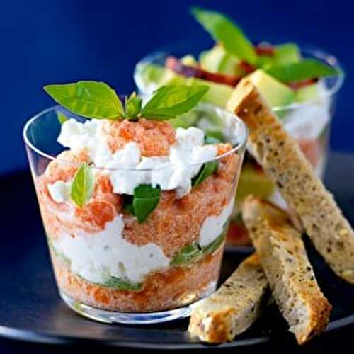 Tapas en verrine - recette simple et facile pour votre apéro.