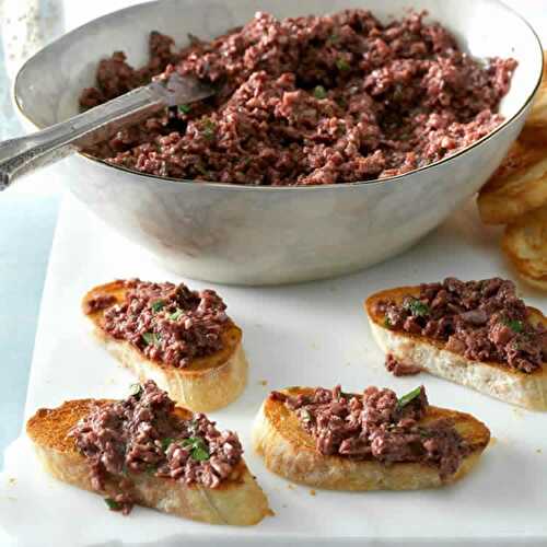 Tapenade noire au thermomix - un délice de la cuisine provençale.