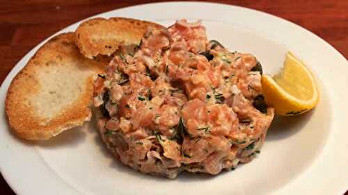 Tartare de saumon au thermomix - recette thermomix.