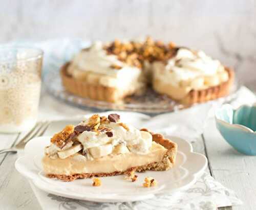 Tarte à la banane et crème pâtissière - pour votre dessert.