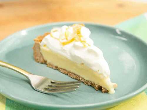 Tarte à la crème au citron - un délicieux gâteau pour votre dessert.
