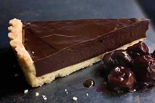 Tarte à la ganache au chocolat noir - une tarte au chocolat inratable