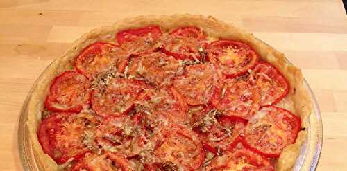 Tarte à la tomate et moutarde - votre plat du weekend.