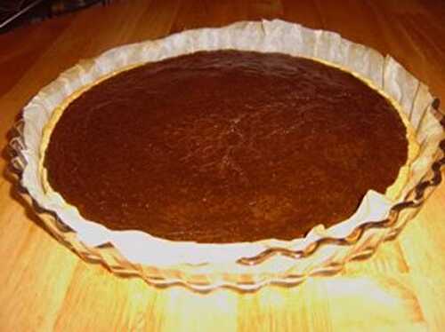 Tarte au chocolat - recette facile pour cette délicieuse tarte.