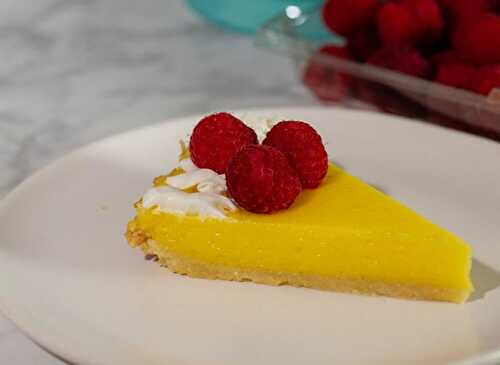 Tarte au citron à la crème - votre gâteau du goûter aujourd'hui.