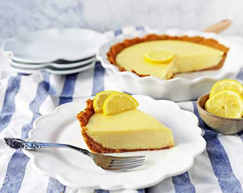 Tarte au citron facile rapide - pour votre dessert ou goûter.