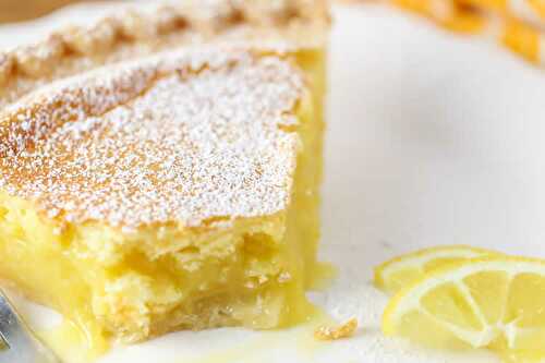 Tarte au citron maison - le dessert classique le plus demandé.