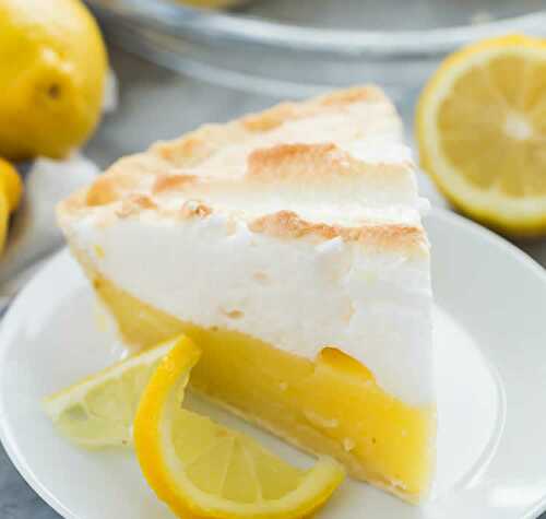 Tarte au citron meringuée facile et rapide - gâteau dessert.