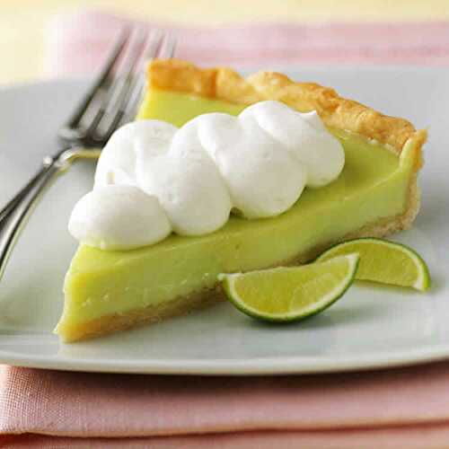 Tarte au citron vert - un gateau délicieux pour vos receptions d'amis.