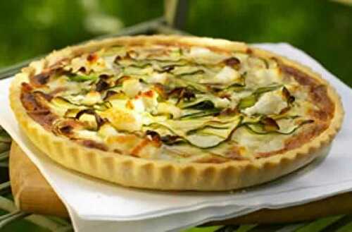 Tarte aux courgettes fromage thermomix - une délicieuse tarte facile.