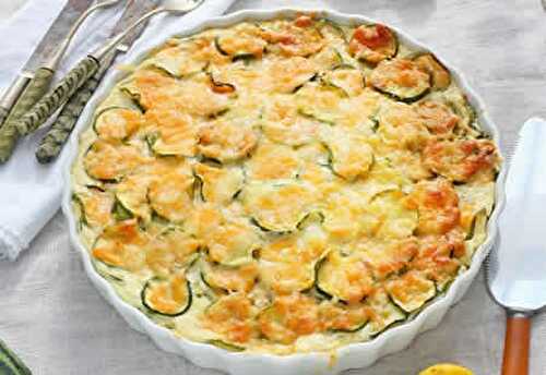 Tarte aux courgettes - recette facile faite à la maison.