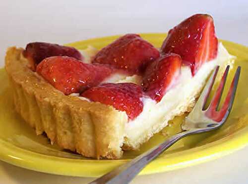 Tarte aux fraises creme patissiere - recette facile pour vous.