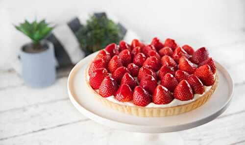 Tarte aux fraises thermomix TM5 - recette thermomix.