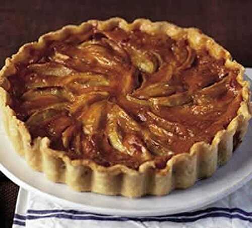 Tarte aux pommes chocolat amandes - recette facile pour votre dessert.