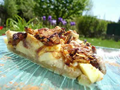 Tarte aux pommes croustillante avec creme de cannelle