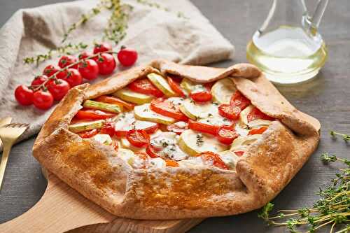 Tarte aux tomates et courgettes - un vrai délice au four