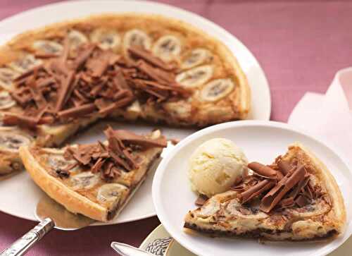 Tarte banane et chocolat W.Watchers - pour votre dessert.