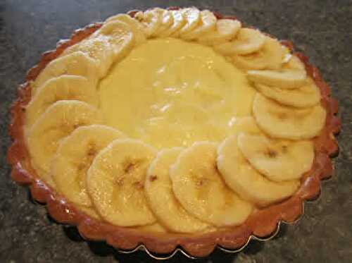 Tarte banane rapide - recette facile pour votre tarte.