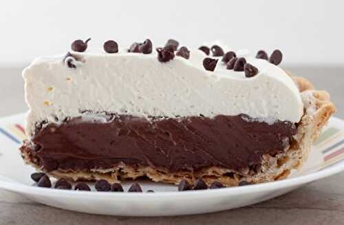 Tarte chocolat à la crème fouettée - pour votre dessert.