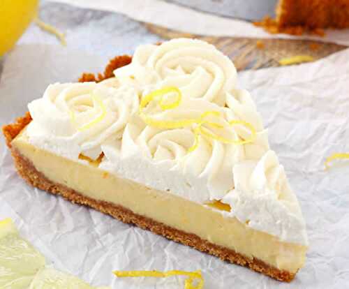 Tarte citron à la crème fouettée - gâteau pour votre dessert ou goûter