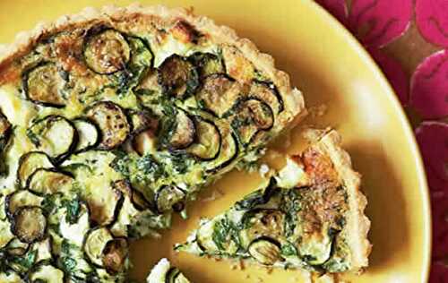 Tarte courgette fromage chevre - une délicieuse tarte pour votre repas.