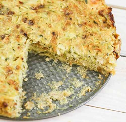 Tarte de courgettes - faites-la accompagner avec une salade