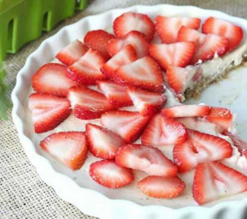 Tarte fraises mascarpone sans cuisson au thermomix