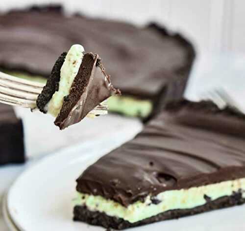 Tarte oreo menthe et chocolat au thermomix - tout simplement irrésistible.