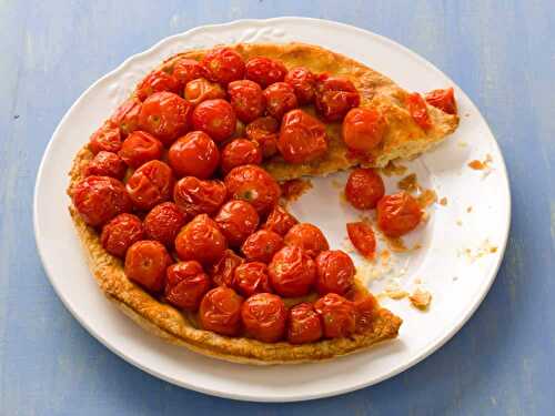 Tarte tatin tomate cerise - idéale pour accompagner votre soupe.