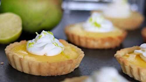 Tartelette citron et mangue au thermomix - mini gâteau dessert.