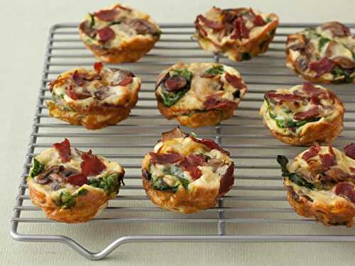 Tartelettes au bacon et fromage - pour accompagner vos plats ou apéro.