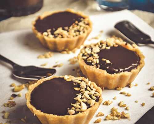 Tartelettes au chocolat sans cuisson - pour votre dessert.