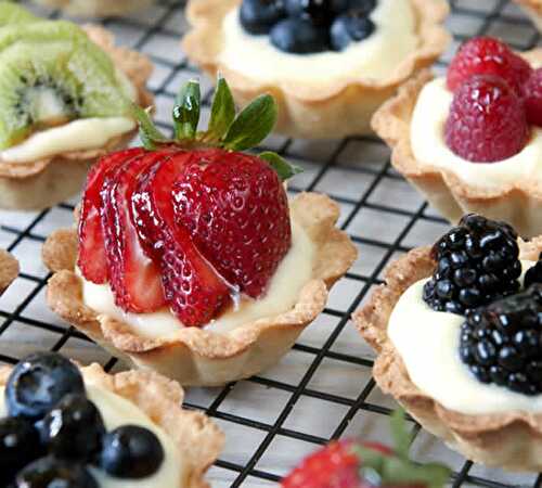 Tartelettes aux fruits creme patissiere - vos desserts faciles à faire.