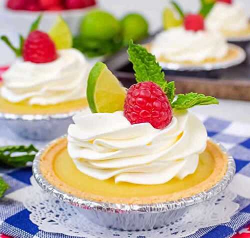 Tartes citron sans cuisson au thermomix - mini tarte pour dessert.