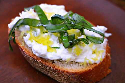 Tartine de ricotta avec thermomix - recette thermomix facile.