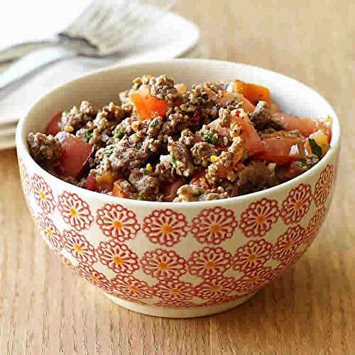 Tomate et viande hachée au Cookeo - recette cookeo.