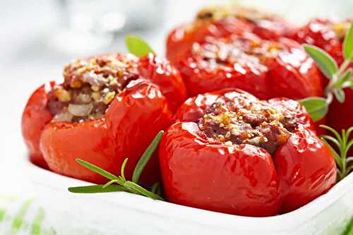Tomates farcies à la viande hachée - un délicieux plat au four