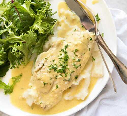 Tranches de poisson sauce crémeuse au cookeo - recette cookeo.