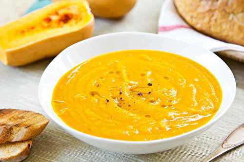 Velouté de courge butternut au thermomix - la soupe délicieuse.