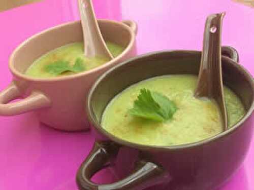 Veloute de courgette et concombre avec thermomix